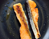 蒸し野菜と鮭のチーズムニエル作り方3写真