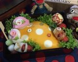【簡単】キャラ弁 花柄 薄焼き卵作り方22写真