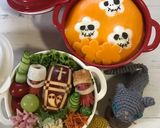 【簡単】キャラ弁 花柄 薄焼き卵作り方23写真