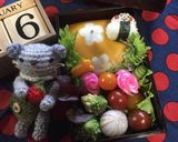 【簡単】キャラ弁 花柄 薄焼き卵作り方24写真