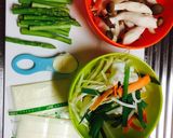 蒸し野菜と鮭のチーズムニエル作り方4写真