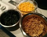 フライパンひとつで簡単！三色鶏そぼろ丼♡作り方5写真