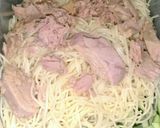 サラスパツナと塩昆布、マヨネーズ合え作り方3写真