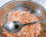 人参嫌いな子も喜ぶ鶏のつくねハンバーグ作り方4写真