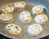 れんこんの海老はさみ焼き作り方7写真