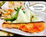 蒸し野菜と鮭のチーズムニエル作り方7写真