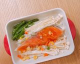 彩り鮮やか＊シャケと野菜のオリーブ蒸し作り方2写真