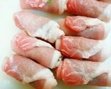 ☆巻いて焼くだけ！豚シソロール♪作り方3写真