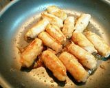 ☆巻いて焼くだけ！豚シソロール♪作り方7写真