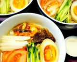 自家製♪牛スジの冷麺スープ作り方5写真