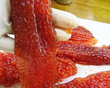 魚屋さん簡単筋子下処理方法から塩漬け作り方8写真