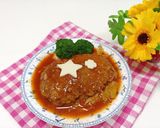 ソースが美味かさ増しチーズinハンバーグ作り方9写真