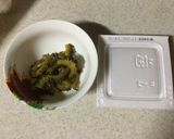 甘辛ゴーヤと納豆のオムレツ作り方1写真