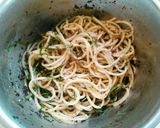 ずぼランチ☀大葉とゆかりの和風スパゲティ作り方5写真