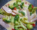 レンジで簡単！朝食☆キッシュカレーライス作り方2写真