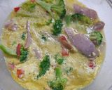 レンジで簡単！朝食☆キッシュカレーライス作り方3写真
