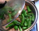シシトウと鶏もも肉の炒め煮作り方7写真