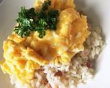 残り飯で☆海老とスパムのオムピラフ作り方8写真