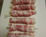レンジで簡単！焼き肉タレ豚バラもやし巻✨作り方4写真