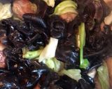 簡単な油不使用の鶏肉とキクラゲ炒め作り方6写真