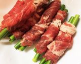 ニンニクの芽の牛肉巻き作り方1写真