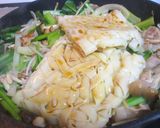きしめん焼きうどん玉子のっけ作り方3写真