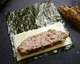 お弁当に！ハンバーグチーズ海苔巻作り方2写真
