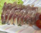 俺流！鯵刺身のグレープフルーツジュレ掛け作り方5写真