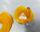 桃缶で☆凍り薔薇♪作り方3写真