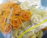 桃缶で☆凍り薔薇♪作り方7写真