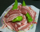 豚バラ肉の酒蒸し（♪格安バスツアー風）作り方5写真