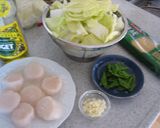 ～。：＊ホタテと白菜のパスタ＊：。～作り方1写真