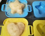ゆで卵の型でレンチン蒸しパン作り方5写真