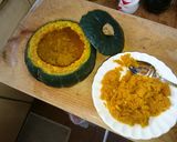 パンプキンカフェ名物 カボチャ麺作り方4写真