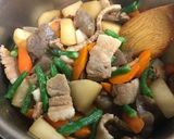【作り置き】計量簡単！豚バラ肉で筑前煮風作り方6写真