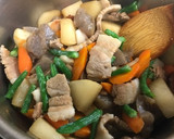【作り置き】計量簡単！豚バラ肉で筑前煮風作り方6写真