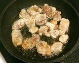 薬味で頂く牛唐揚げの甘酢ｿｰｽ作り方8写真