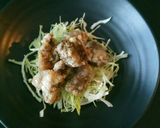 薬味で頂く牛唐揚げの甘酢ｿｰｽ作り方12写真