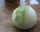 電子レンジで新玉ねぎの卵とじ花咲き蒸し　作り方1写真