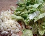 まかないランチ♪黄金のレタスチャーハン作り方1写真