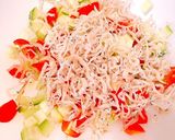 彩り野菜としらすの冷奴作り方1写真