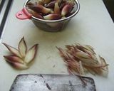 レンチン茗荷の煮なます作り方1写真