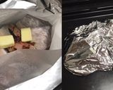 韓国風♡マグロのカマのホイル包み焼き作り方3写真