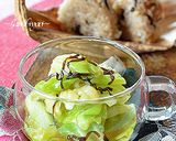 夏の時短レシピ!ゆでキャベツの梅肉和え♪作り方4写真