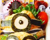 ミニオン オムライス弁当作り方1写真