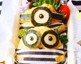 ミニオン オムライス弁当作り方2写真