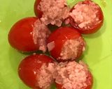 ミニトマト肉詰めチーズ焼、餃子の皮カップ作り方5写真