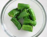 長芋としし唐辛子のお好み焼き風お惣菜作り方2写真