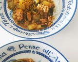 大きいズッキーニと青いミニトマトのカレー作り方5写真