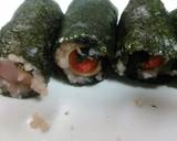 ウィンナーとチーズと鶏肉と海苔の揚げ物作り方4写真